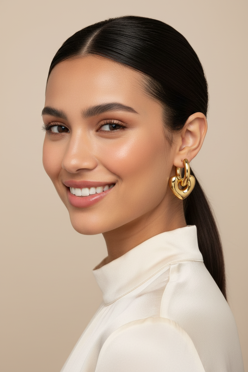 Besties Heart - Earrings