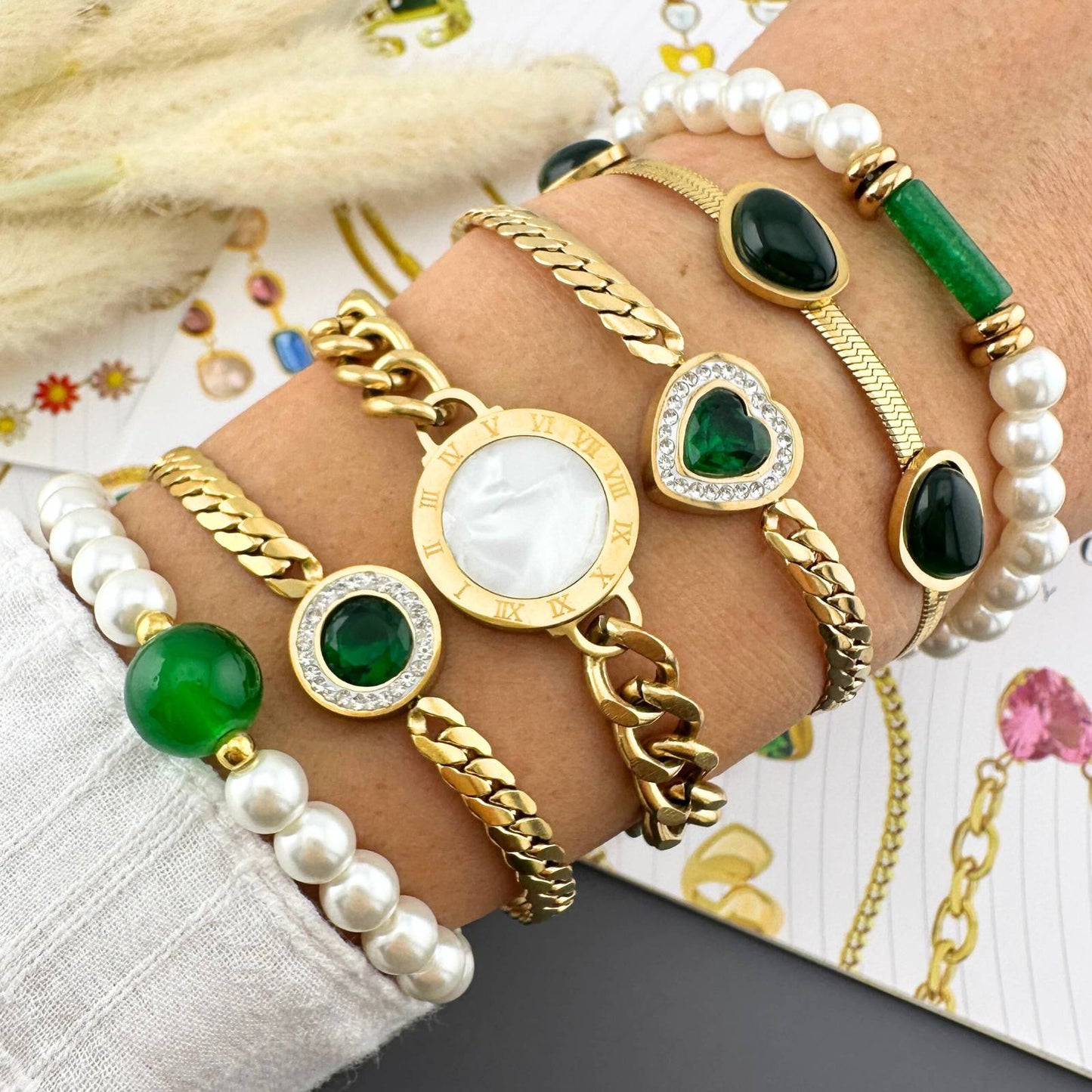Heart Emerald - Bracelet