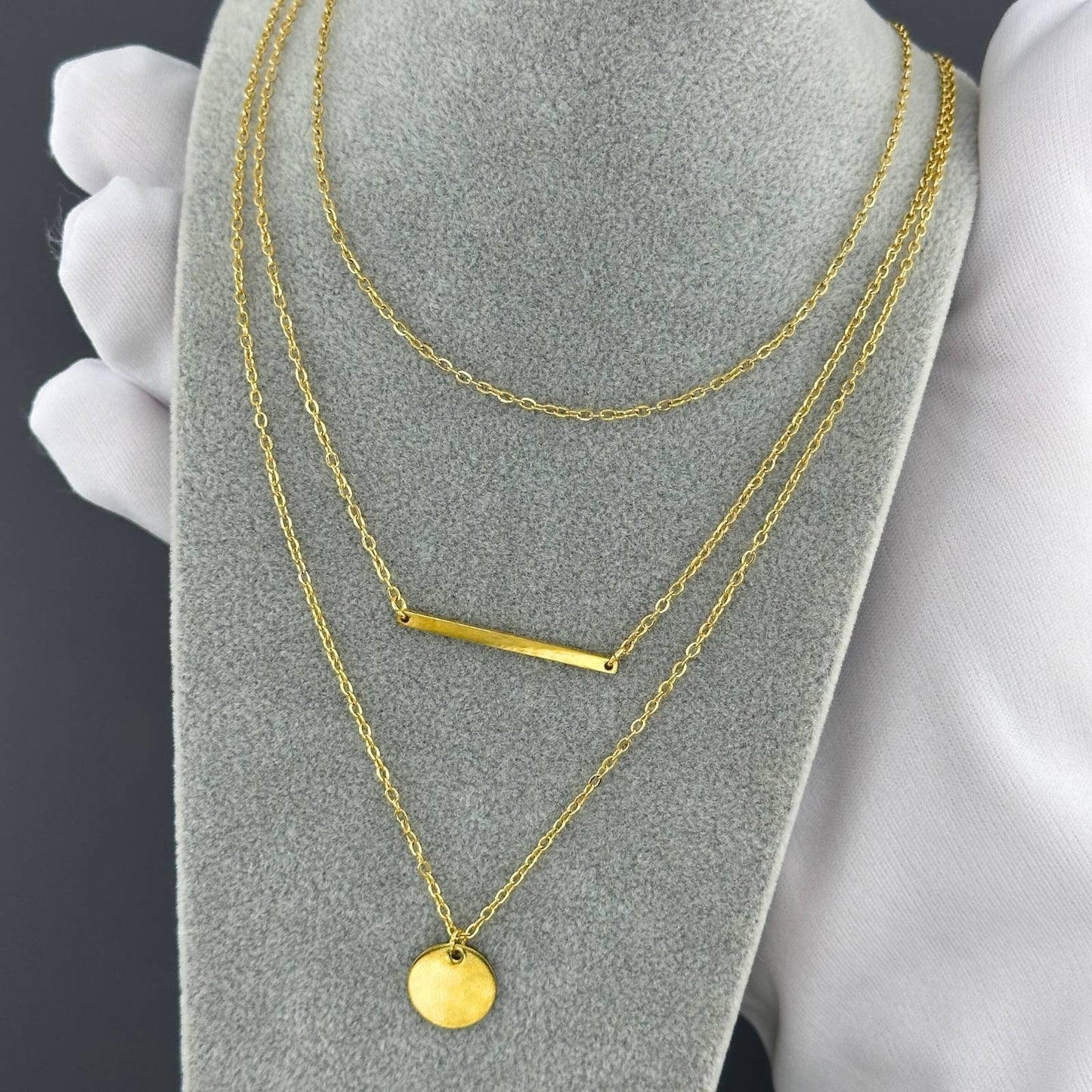 Harmony Triple Layered - Necklace