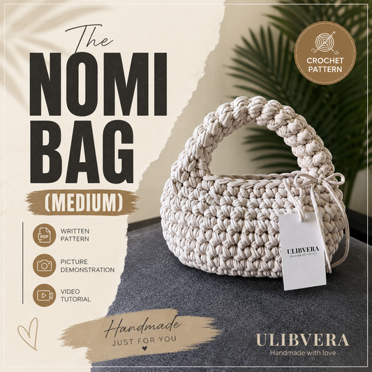 THE NOMI BAG (Medium)  — Crochet Pattern + Video Tutorial